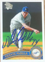 Vicente Padilla Signed 2011 Topps Diamond Anniversary Factory Set LE Baseball Card - Los Angeles Dodgers