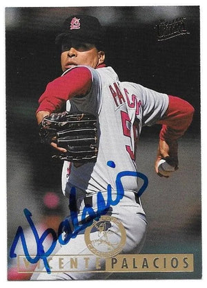 Vicente Palacios Signed 1995 Fleer Ultra Baseball Card - St Louis Cardinals