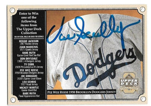 Vin Scully Signed 2000 Upper Deck Sweepstakes Baseball Card - Los Angeles Dodgers - PastPros