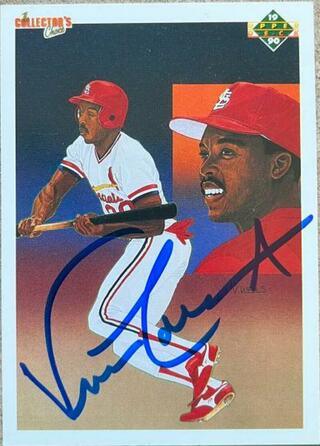 Vince Coleman Signed 1990 Upper Deck Baseball Card - St Louis Cardinals - PastPros