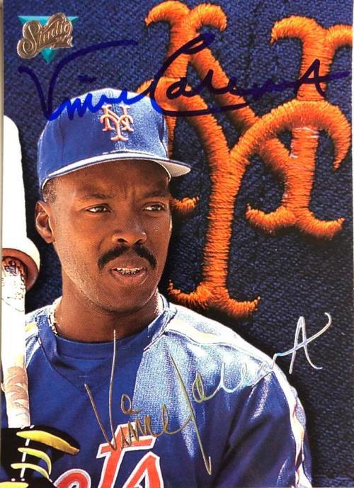 Vince Coleman Signed 1993 Studio Baseball Card - New York Mets - PastPros