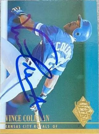 Vince Coleman Signed 1994 Fleer Ultra Baseball Card - Kansas City Royals