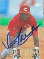 Vince Coleman Signed 1996 Fleer Ultra Baseball Card - Cincinnati Reds - PastPros