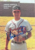 Vinny Castilla Signed 1990 Best Baseball Card - Sumner Braves