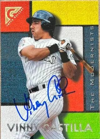 Vinny Castilla Signed 1996 Topps Gallery Baseball Card - Colorado Rockies