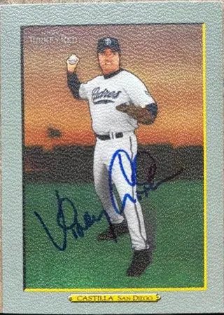 Vinny Castilla Signed 2006 Topps Turkey Red Baseball Card - San Diego Padres