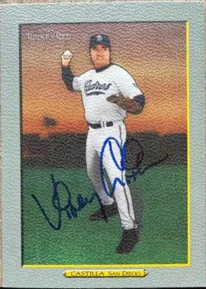 Vinny Castilla Signed 2006 Topps Turkey Red Baseball Card - San Diego Padres