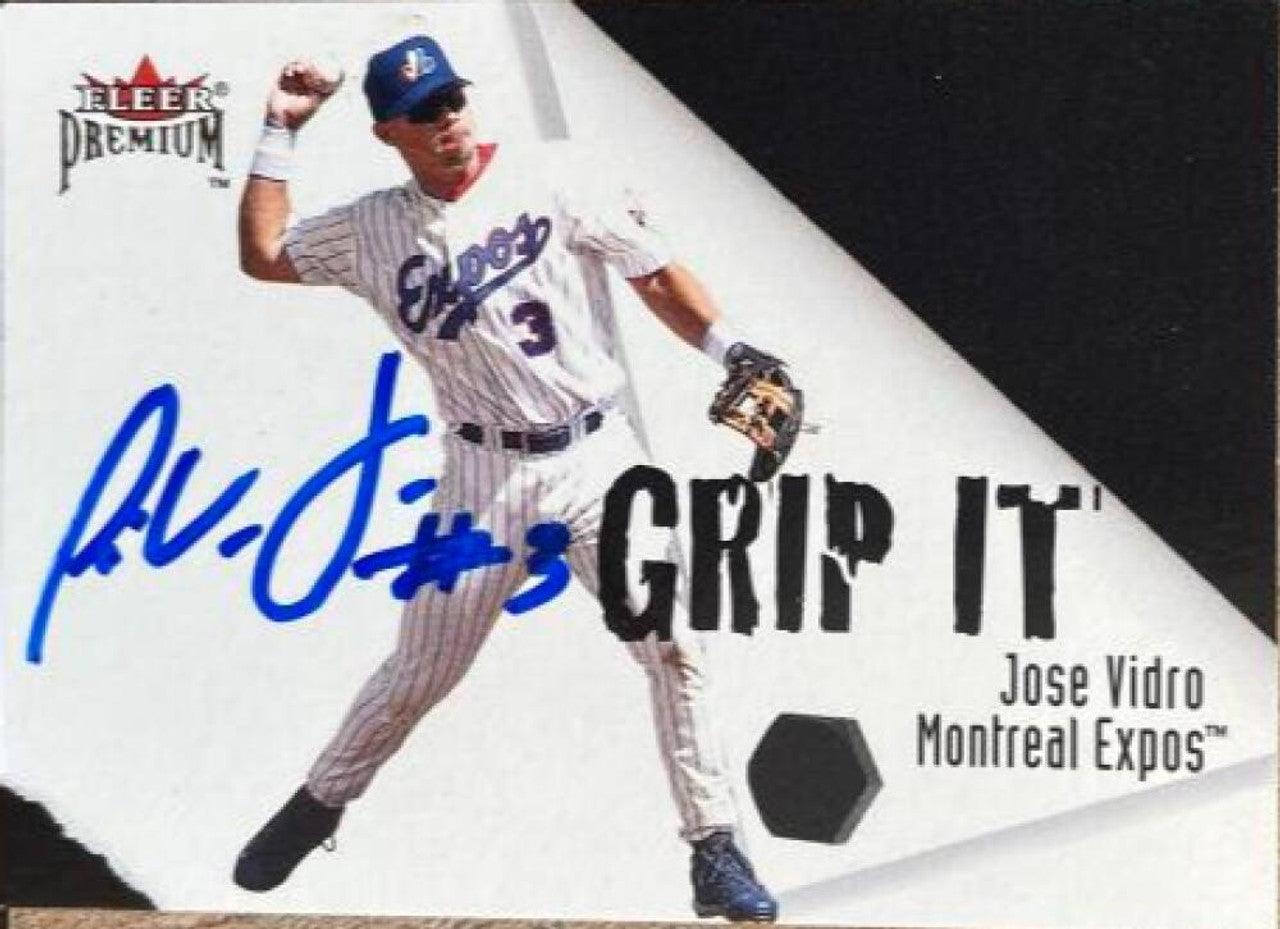 Vladimir Guerrero & Jose Vidro Dual Signed 2001 Fleer Premium Grip Rip It Baseball Card - Montreal Expos - PastPros