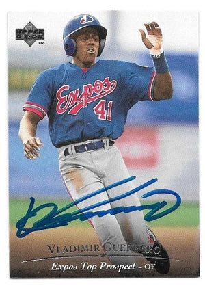Vladimir Guerrero Signed 1995 Upper Deck Minors Baseball Card - Montreal Expos