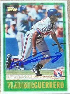 Vladimir Guerrero Signed 1997 Topps Baseball Card - Montreal Expos