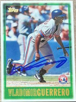 Vladimir Guerrero Signed 1997 Topps Baseball Card - Montreal Expos - PastPros