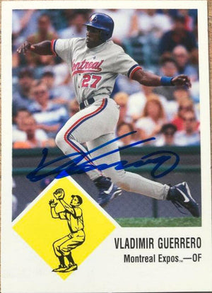 Vladimir Guerrero Signed 1998 Fleer Tradition Vintage Baseball Card - Montreal Expos - PastPros