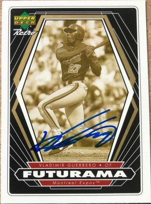 Vladimir Guerrero Signed 1998 Upper Deck Retro Baseball Card - Montreal Expos