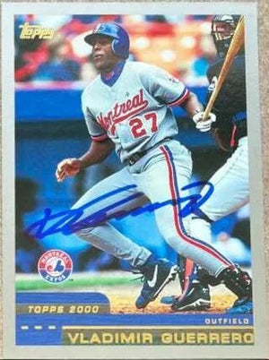 Vladimir Guerrero Signed 2000 Topps Baseball Card - Montreal Expos