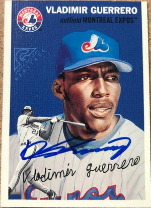 Vladimir Guerrero Signed 2000 Topps Gallery Heritage Proofs Baseball Card - Montreal Expos - PastPros