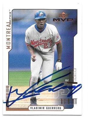 Vladimir Guerrero Signed 2000 Upper Deck MVP Baseball Card - Montreal Expos - PastPros