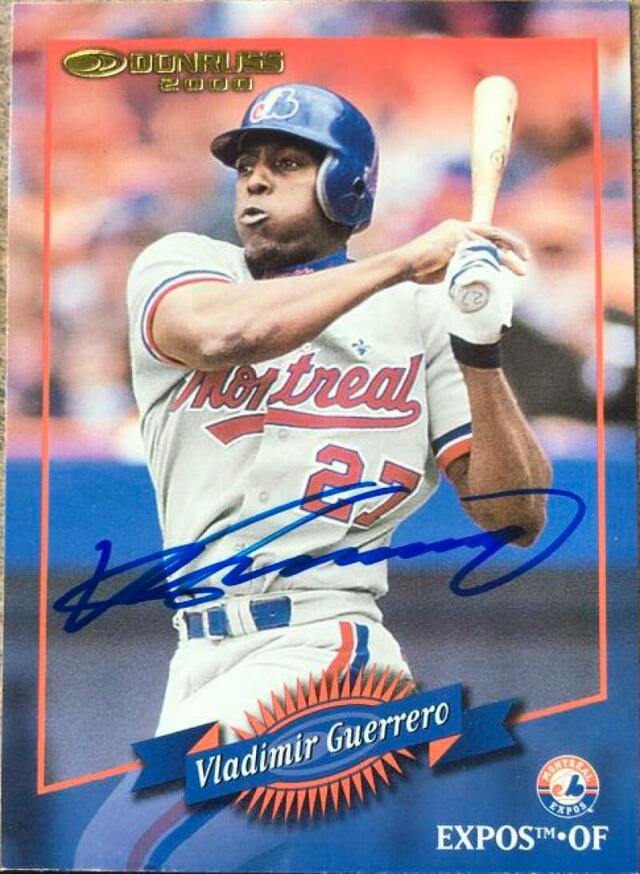Vladimir Guerrero Signed 2001 Donruss - 2000 Retro Baseball Card - Montreal Expos - PastPros