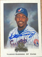 Vladimir Guerrero Signed 2002 Donruss Diamond Kings Baseball Card - Montreal Expos