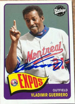 Vladimir Guerrero Signed 2003 Upper Deck Vintage Baseball Card - Montreal Expos