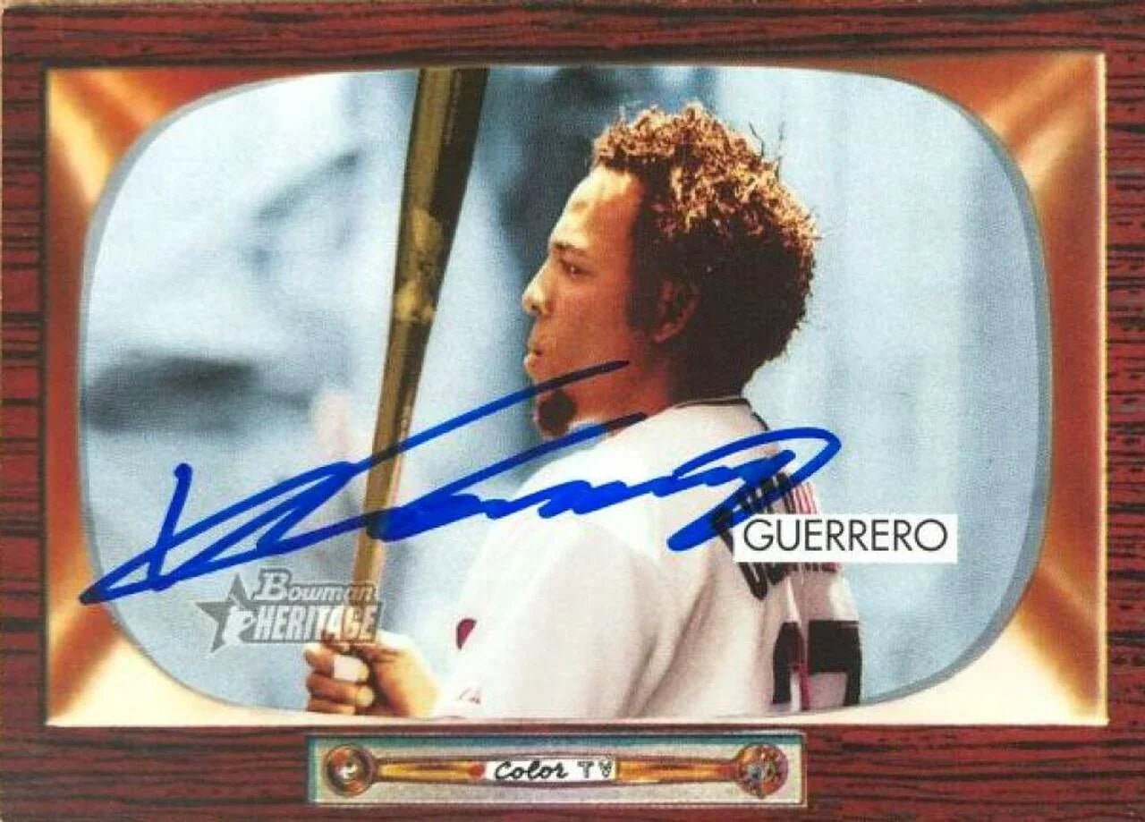 Vladimir Guerrero Signed 2004 Bowman Heritage Baseball Card - Anaheim Angels