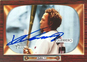 Vladimir Guerrero Signed 2004 Bowman Heritage Baseball Card - Anaheim Angels - PastPros