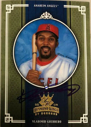 Vladimir Guerrero Signed 2005 Donruss Diamond Kings Baseball Card - Anaheim Angels - PastPros