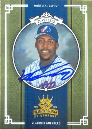 Vladimir Guerrero Signed 2005 Donruss Diamond Kings Baseball Card - Montreal Expos - PastPros