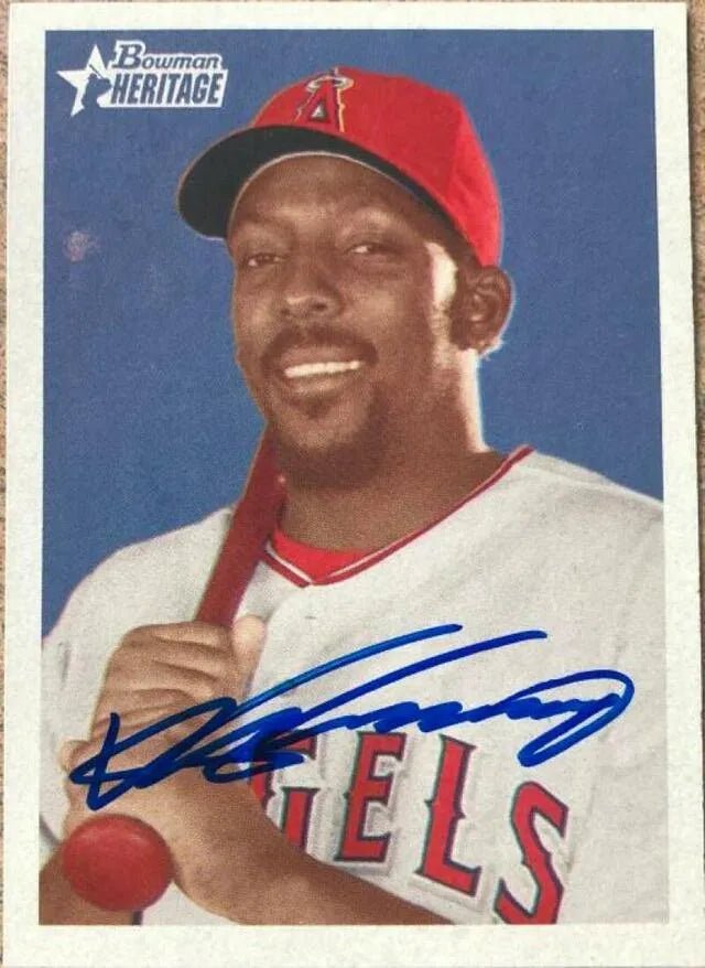 Vladimir Guerrero Signed 2006 Bowman Heritage Baseball Card - Anaheim Angels