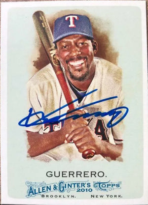 Vladimir Guerrero Signed 2010 Allen & Ginter Baseball Card - Texas Rangers - PastPros