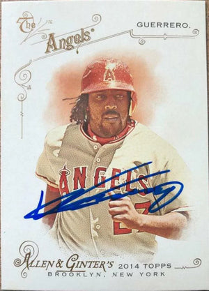 Vladimir Guerrero Signed 2014 Allen & Ginter Baseball Card - Anaheim Angels - PastPros