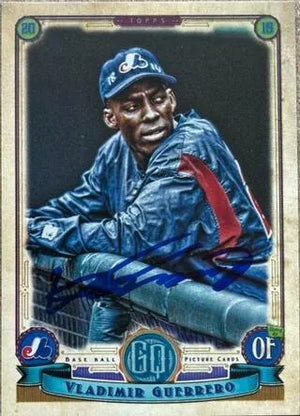 Vladimir Guerrero Signed 2019 Topps Gypsy Queen Baseball Card - Montreal Expos - PastPros