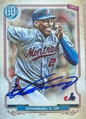 Vladimir Guerrero Signed 2020 Topps Gypsy Queen Baseball Card - Montreal Expos