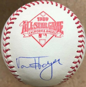 Von Hayes Signed 1989 All-Star Game Baseball