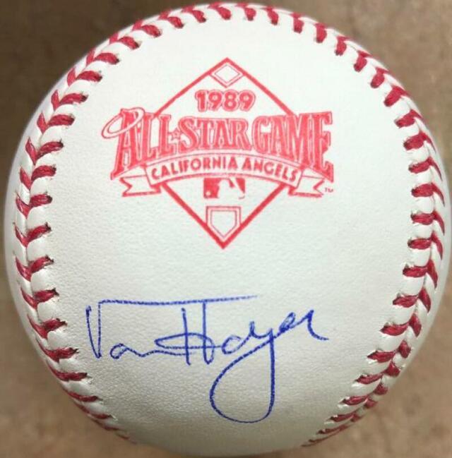 Von Hayes Signed 1989 All-Star Game Baseball - PastPros