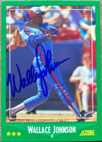 Wallace Johnson Signed 1988 Score Baseball Card - Montreal Expos - PastPros