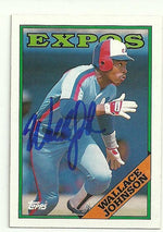 Wallace Johnson Signed 1988 Topps Baseball Card - Montreal Expos - PastPros