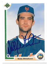 Wally Whitehurst Signed 1991 Upper Deck Baseball Card - New York Mets