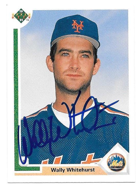 Wally Whitehurst Signed 1991 Upper Deck Baseball Card - New York Mets - PastPros