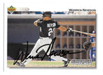 Warren Newson Signed 1992 Upper Deck Baseball Card - Chicago White Sox - PastPros