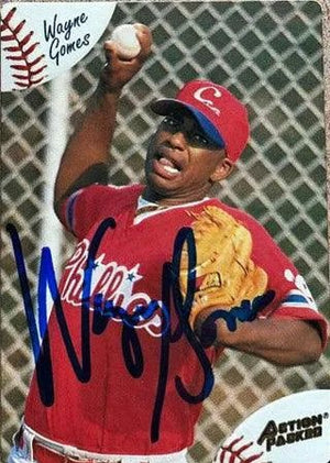Wayne Gomes Signed 1994 Action Packed Minors Baseball Card - Clearwater Phillies