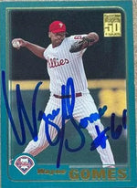 Wayne Gomes Signed 2001 Topps Baseball Card - Philadelphia Phillies