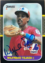 Wil Tejada Signed 1987 Donruss Baseball Card - Montreal Expos