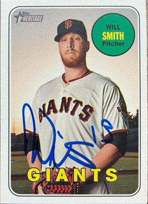 Will Smith Signed 2018 Topps Heritage Baseball Card - San Francisco Giants - PastPros