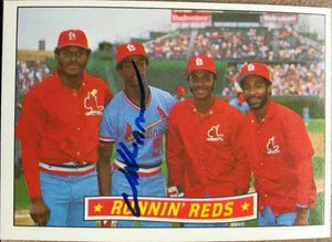Willie McGee Signed 1984 Donruss Baseball Card - St Louis Cardinals