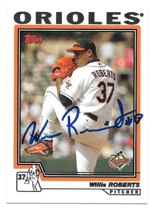 Willis Roberts signed 2004 Topps Baseball Card - Baltimore Orioles