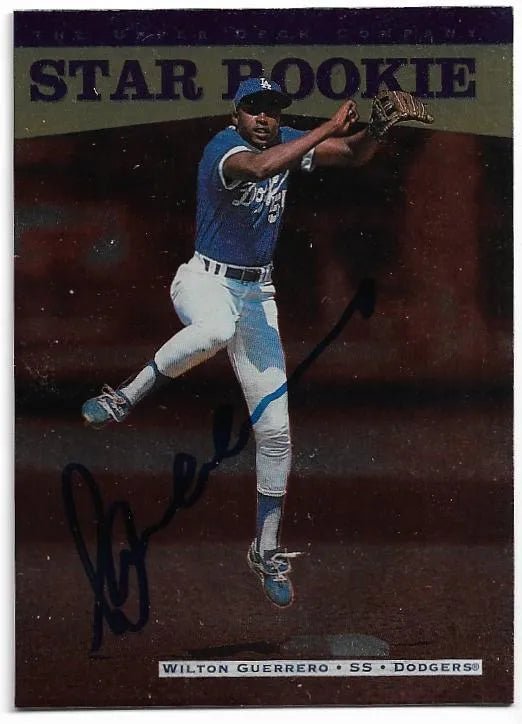 Wilton Guerrero Signed 1996 Upper Deck Baseball Card - Kansas City Royals