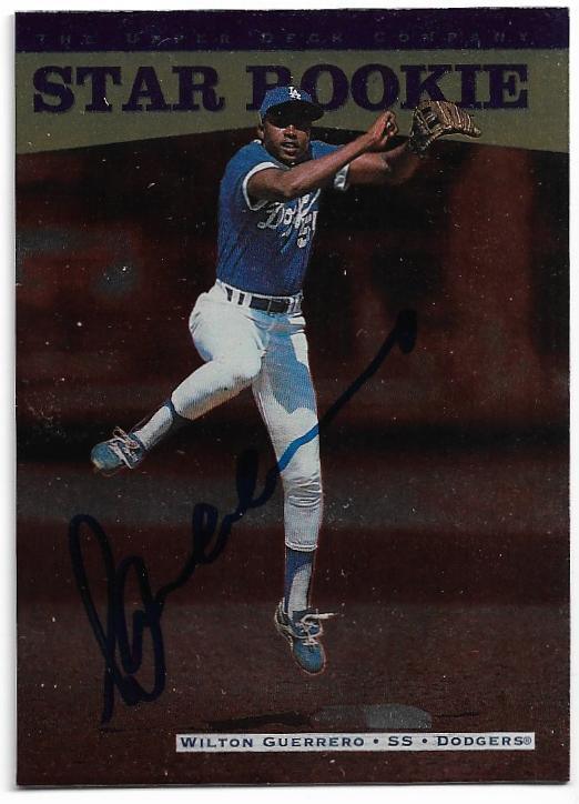 Wilton Guerrero Signed 1996 Upper Deck Baseball Card - Kansas City Royals - PastPros