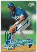 Wilton Guerrero Signed 1997 Fleer Ultra Baseball Card - Los Angeles Dodgers