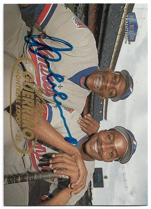 Wilton Guerrero Signed 1998 Fleer Tradition Baseball Card - Montreal Expos - PastPros