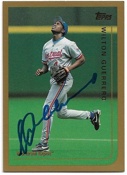 Wilton Guerrero Signed 1999 Topps Baseball Card - Montreal Expos - PastPros